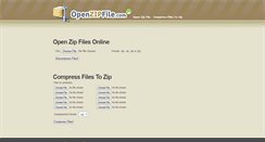 Desktop Screenshot of openzipfile.com