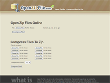 Tablet Screenshot of openzipfile.com